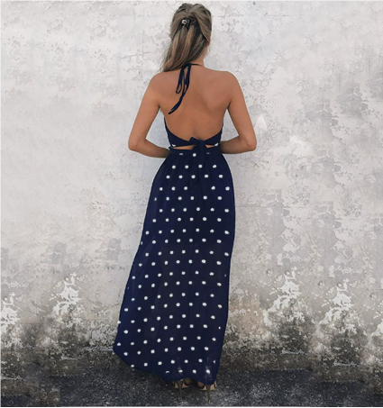 Robe Femme Boho Sans Manches Imprimé Fleur | Maxi