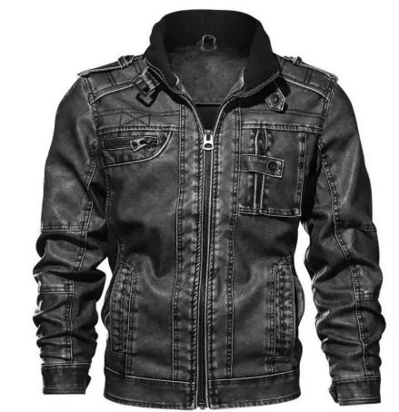 Veste De Motard Robuste Pour Hommes | Noir