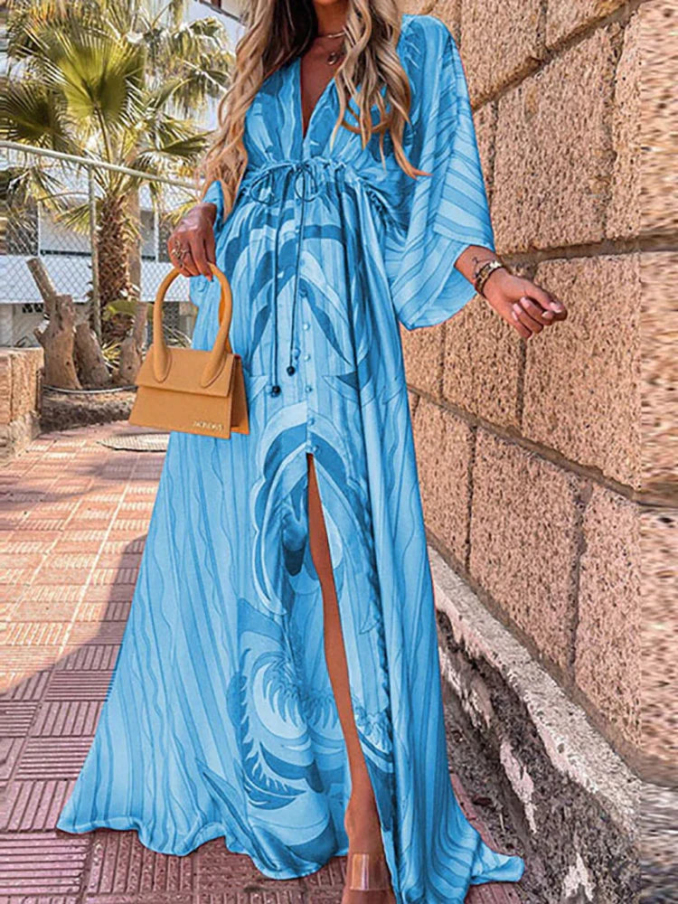 Robe D'été Élégante De Plage Pour Femmes | Maxi