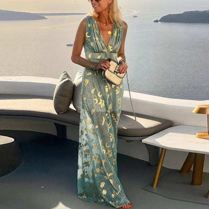 Ich würde gehen | Fließendes Sommerkleid für Frauen | Maxi