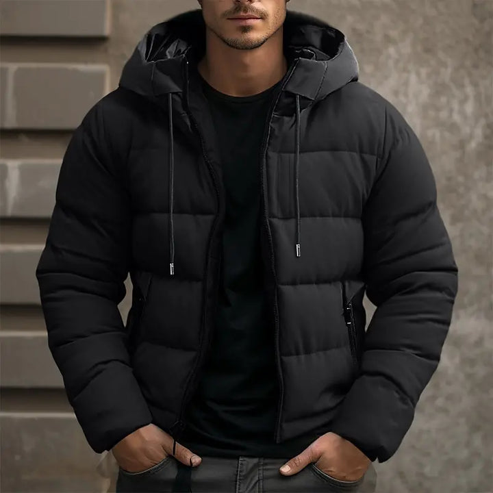 Veste Puffer Élégante Et Résistante Au Vent Pour Hommes | Capuche