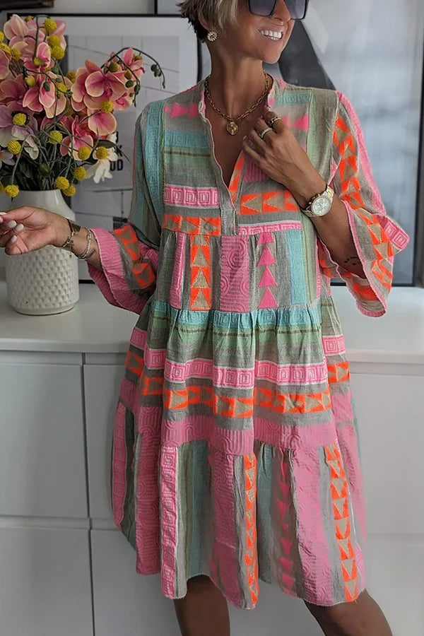 Robe Chic À Col En V Pour Femmes | Mini