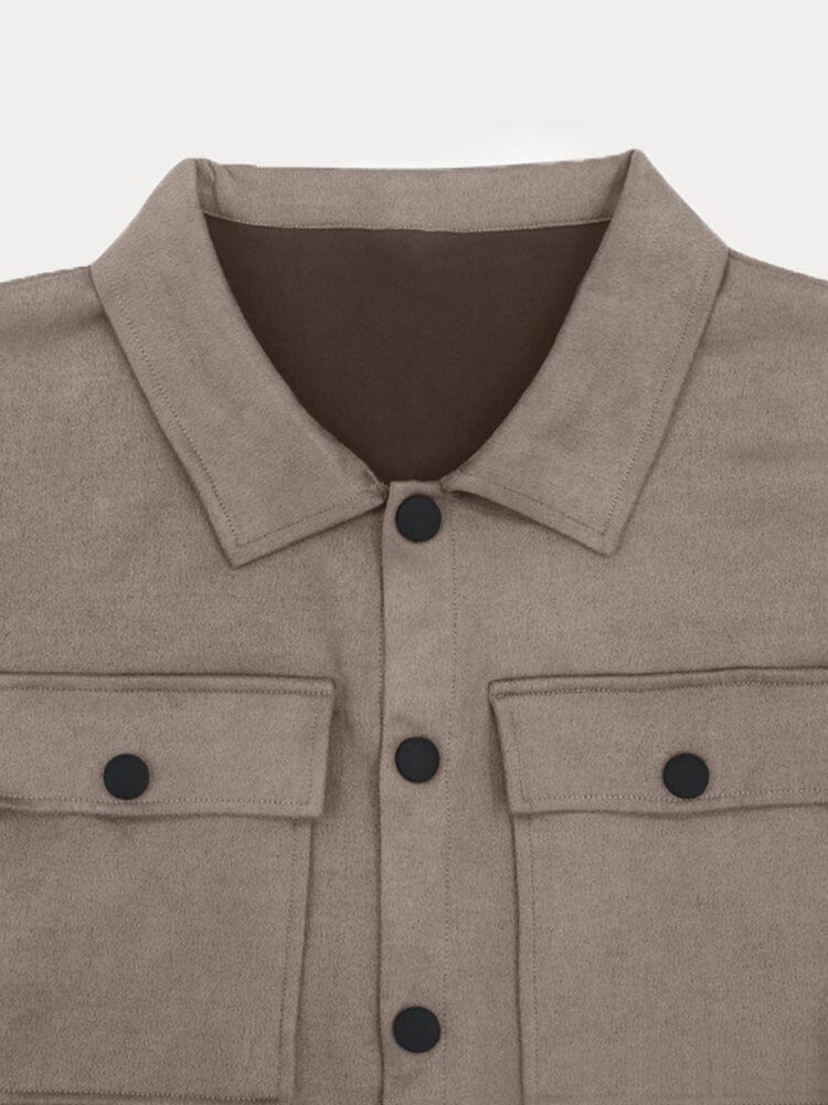 Ensemble Décontracté À Manches Longues Et Pantalon Boutonné Pour Homme | Coord