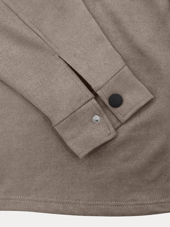 Ensemble Décontracté À Manches Longues Et Pantalon Boutonné Pour Homme | Coord