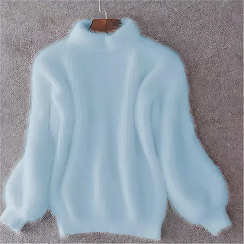Salma | Pull Doux Pour Femme | Halbgerollter Kragen