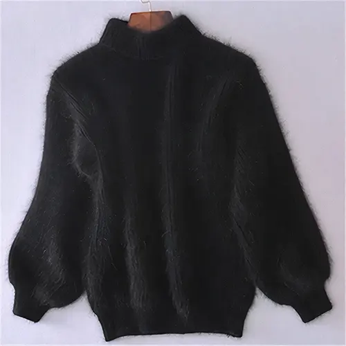 Salma | Pull Doux Pour Femme | Halbgerollter Kragen