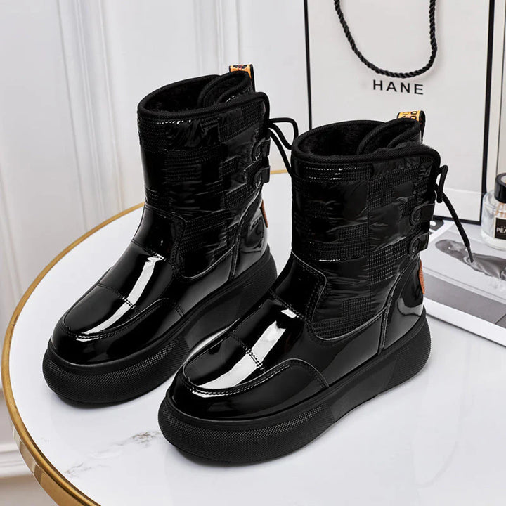 Bottines D'hiver Élégantes À Hauteur De Cheville Pour Femmes | À Lacets