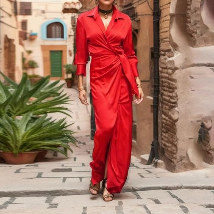 Robe D'invité De Mariage À Manches Longues | Maxi