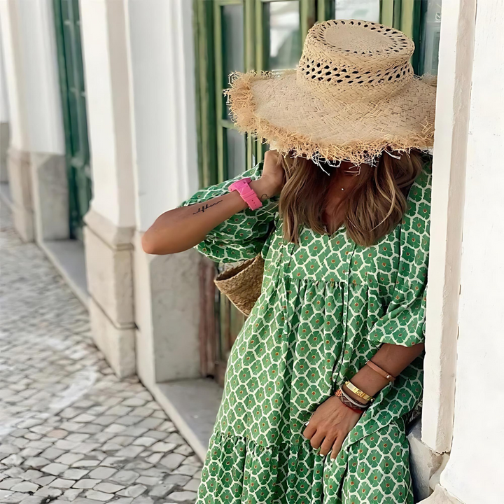 Robe Imprimée Élégante Pour Femmes | Maxi