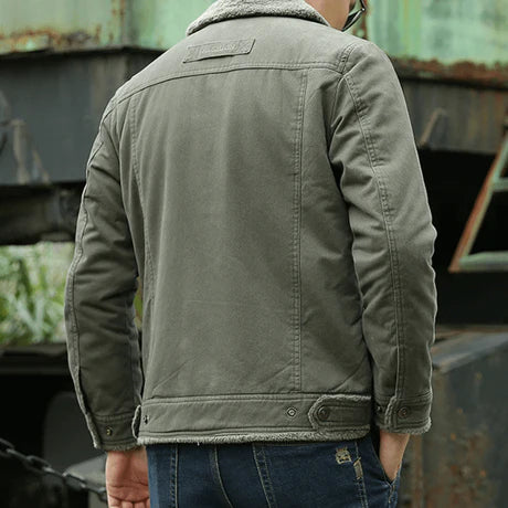 Veste D'hiver Élégante Avec Boutons Pour Hommes | Manches Longues