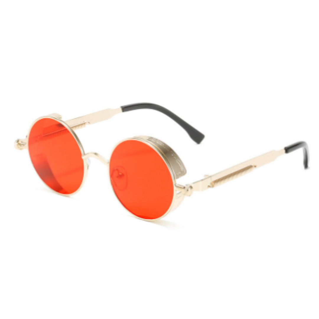 Antoine | Hommes Lunettes De Soleil Rondes | Steam Punk