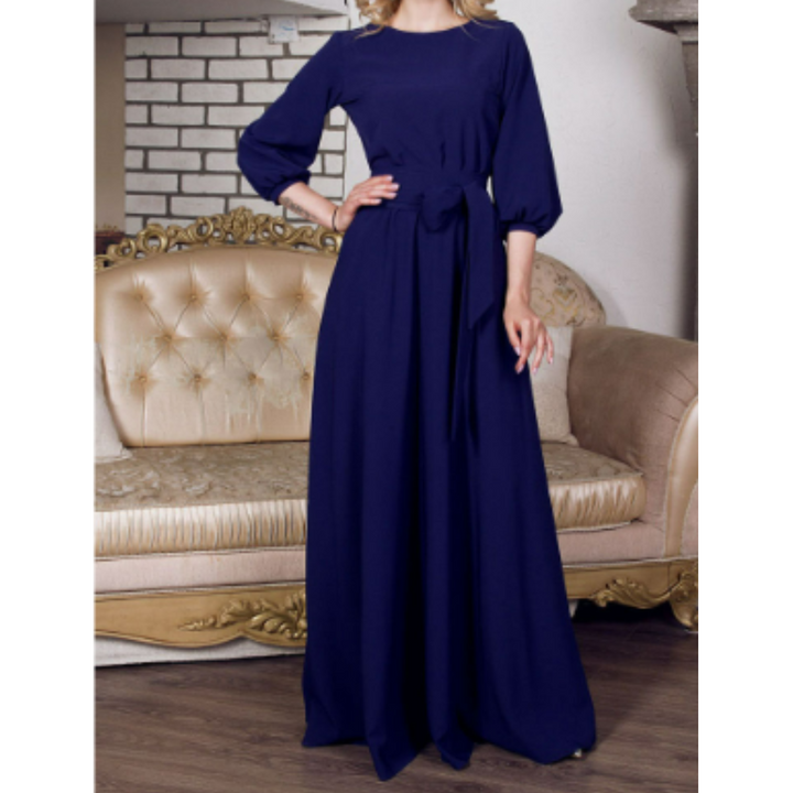 Robe D'invité De Mariage Élégante Et Ceinturée Pour Femme | Midi
