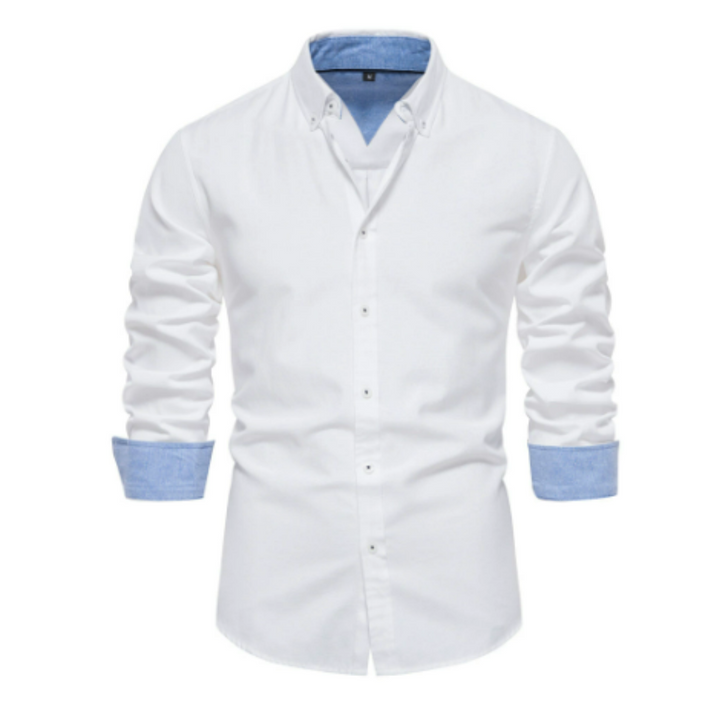 Chemise Formelle Boutonnée Pour Hommes | Manches Longues