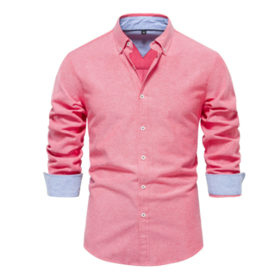 Chemise Formelle Boutonnée Pour Hommes | Manches Longues