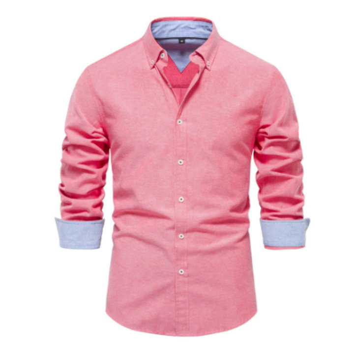 Chemise Formelle Boutonnée Pour Hommes | Manches Longues
