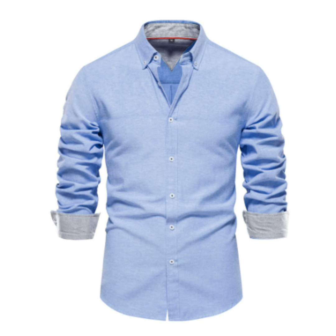 Chemise Formelle Boutonnée Pour Hommes | Manches Longues