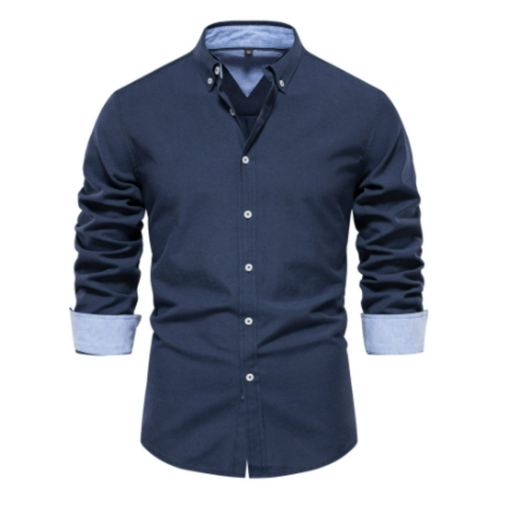 Chemise Formelle Boutonnée Pour Hommes | Manches Longues