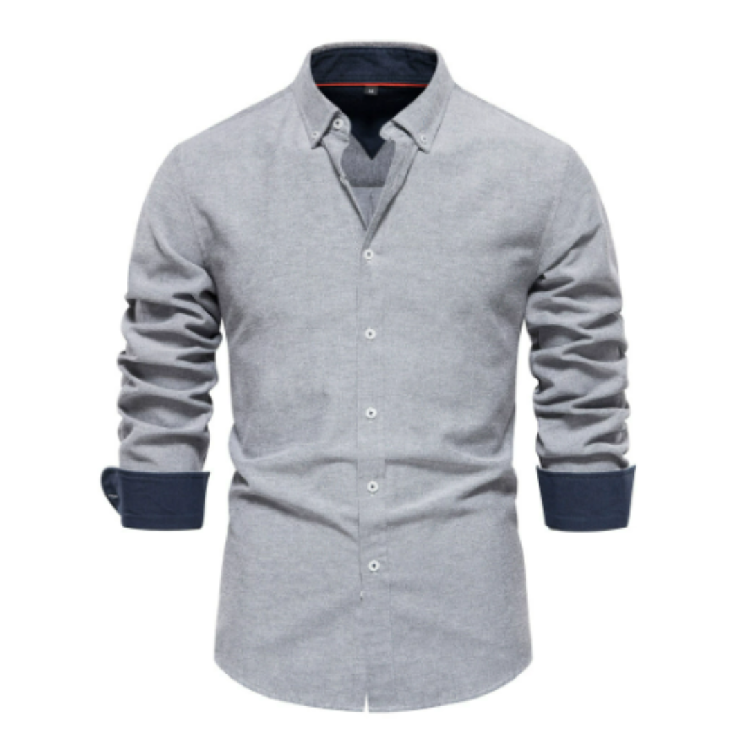 Chemise Formelle Boutonnée Pour Hommes | Manches Longues