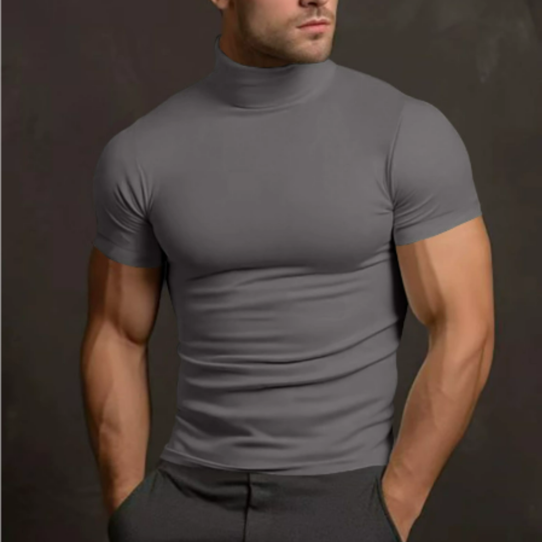 Emilo | Maglia a collo alto per uomo | Maniche corte