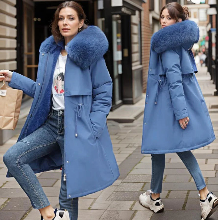 Veste Élégant Trench Parka D'hiver Pour Femmes | Long