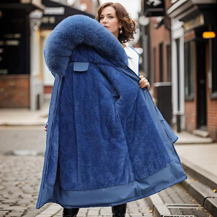 Veste Élégant Trench Parka D'hiver Pour Femmes | Long