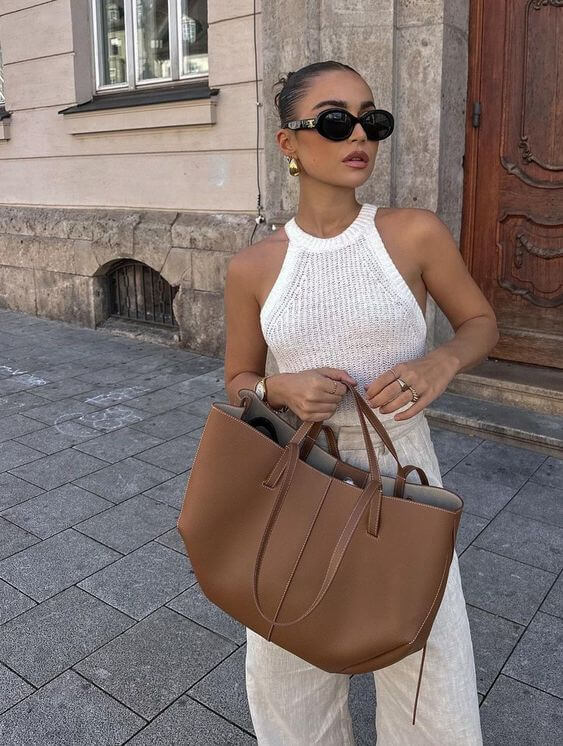 Sac Fourre-tout Classique Et Spacieux Pour Femmes | Grande
