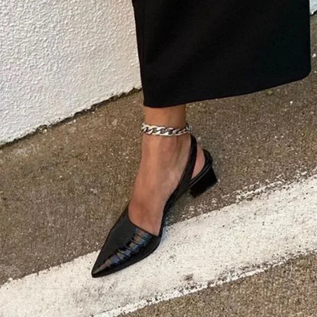 Sandales À Talons Élégantes Et Texturées Pour Femmes | Décontractées