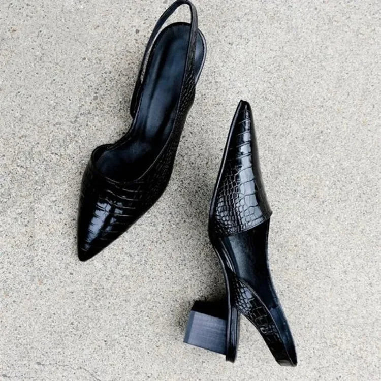 Sandales À Talons Élégantes Et Texturées Pour Femmes | Décontractées