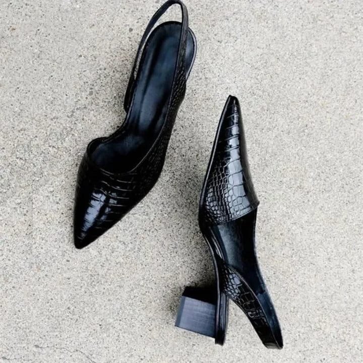Sandales À Talons Élégantes Et Texturées Pour Femmes | Décontractées