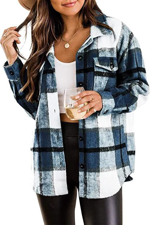 Bouton Femme Chemise Chaude En Duvet | Manches Longues