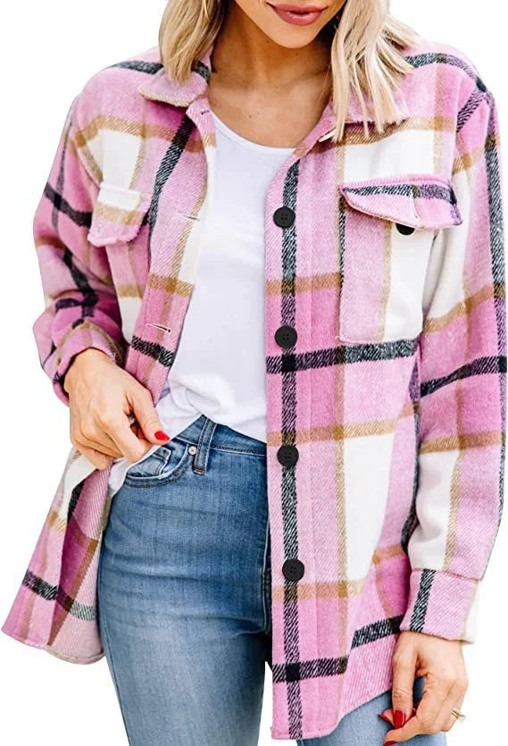 Bouton Femme Chemise Chaude En Duvet | Manches Longues