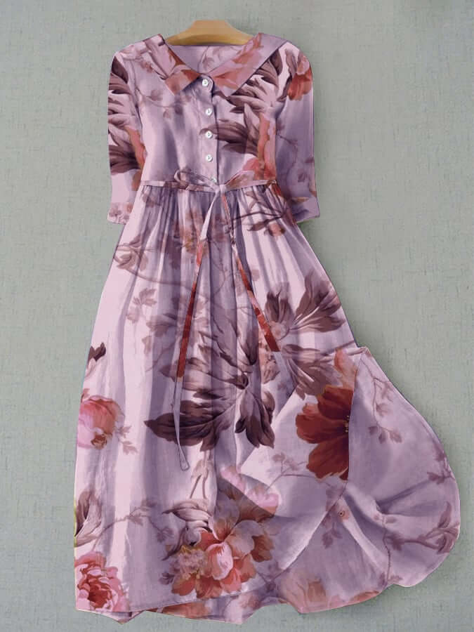 Robe Ample Boutonnée Élégante Pour Femme | Chic