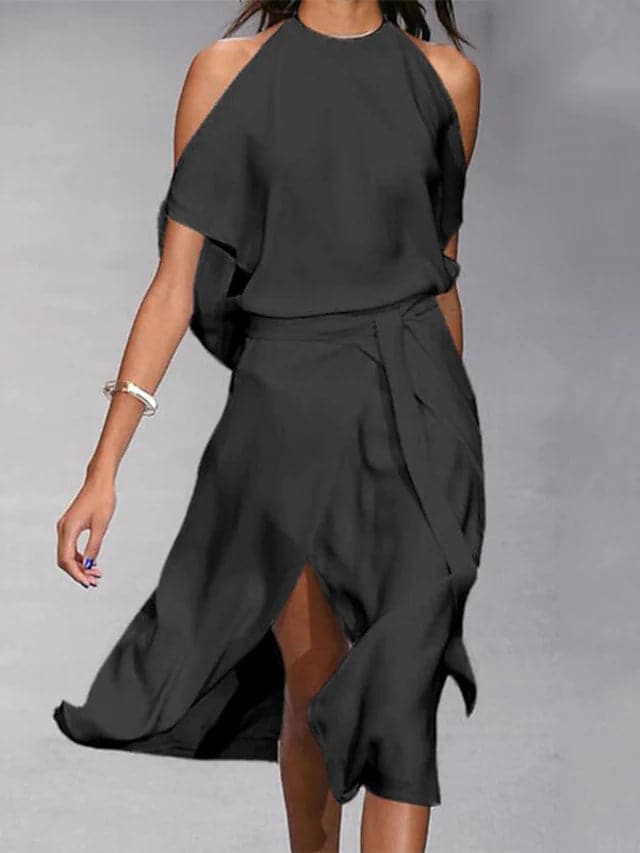 Laura | Robe À Épaules Dénudées Pour Femme | Midi