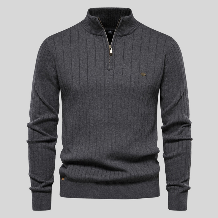 Aiopeson | Pull À Manches Longues Élégant Pour Homme | Zippé