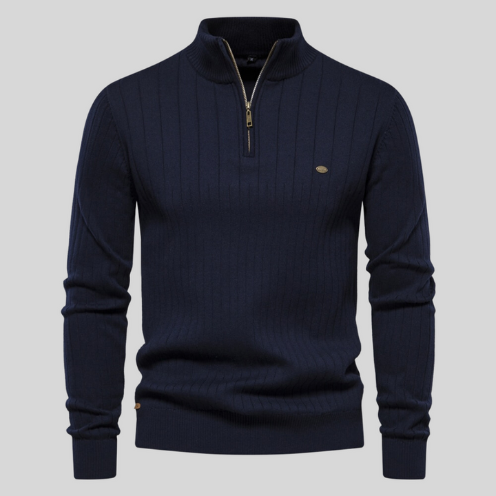 Aiopeson | Pull À Manches Longues Élégant Pour Homme | Zippé