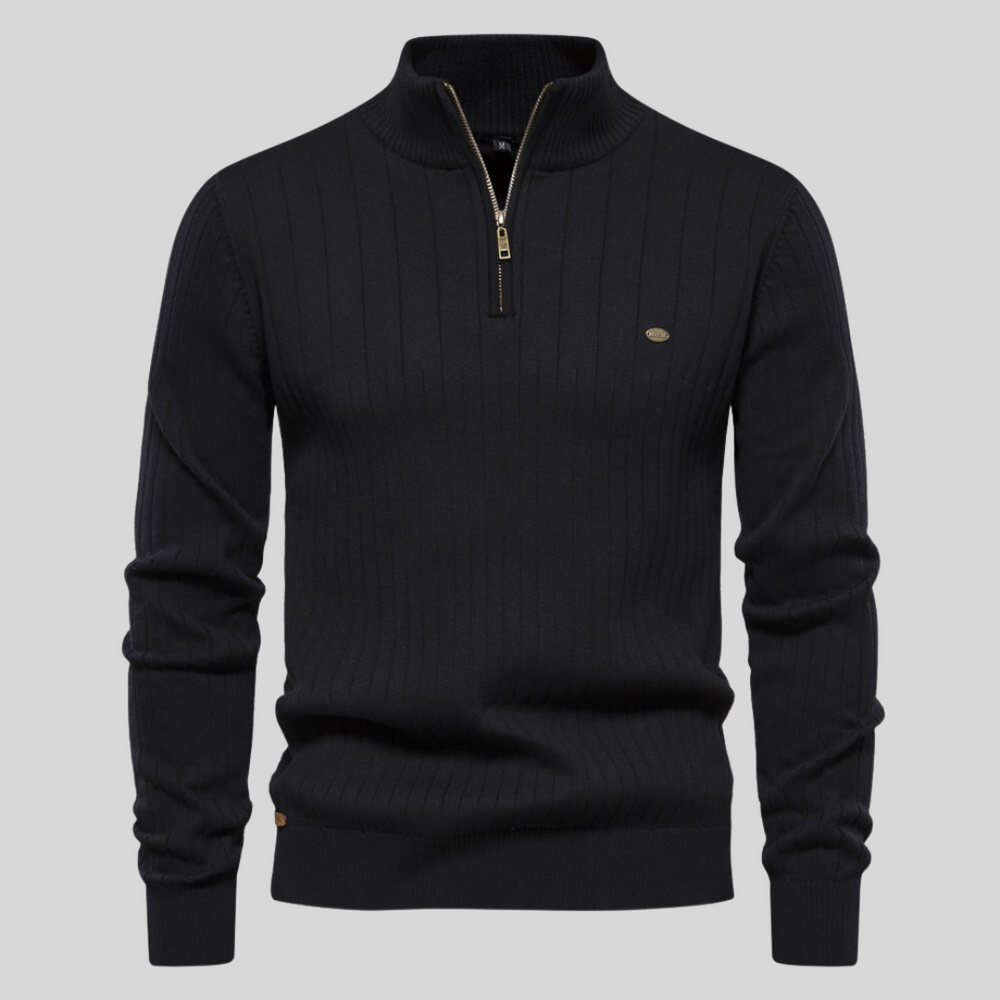 Aiopeson | Pull À Manches Longues Élégant Pour Homme | Zippé