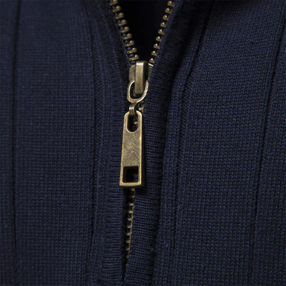 Aiopeson | Pull À Manches Longues Élégant Pour Homme | Zippé