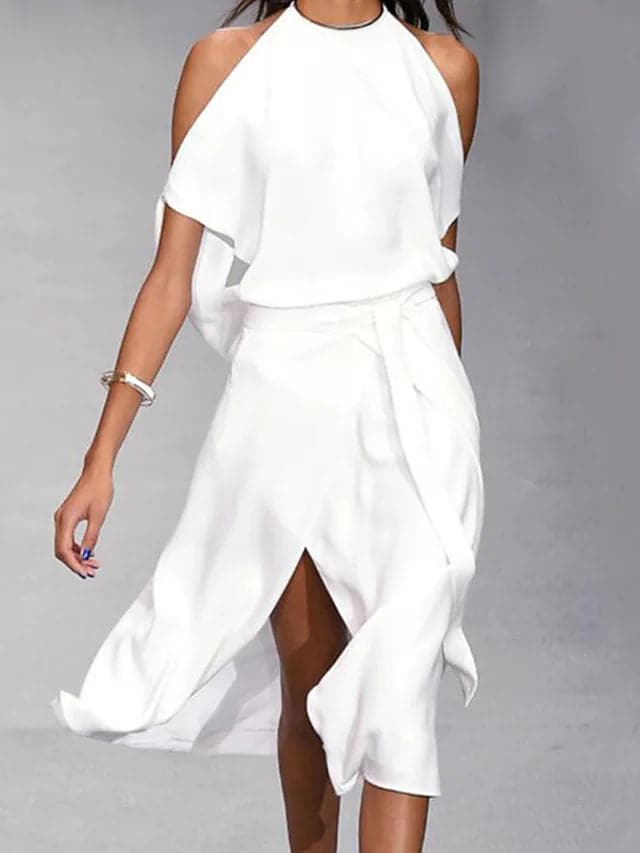 Laura | Robe À Épaules Dénudées Pour Femme | Midi