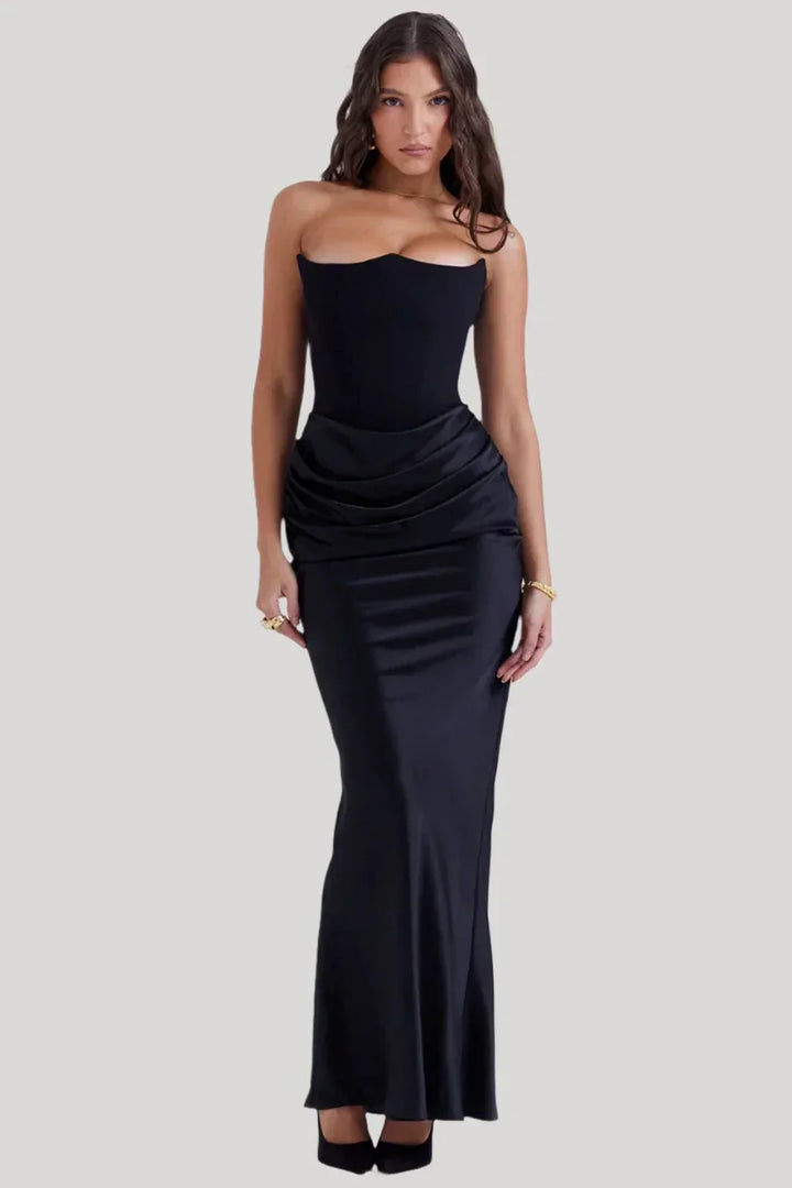 Robe De Soirée Élégante À Tube Mince Pour Femmes | Maxi