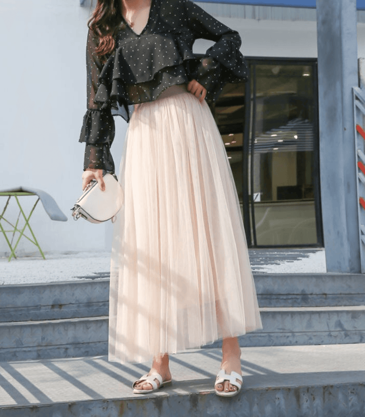 Zelde | Jupe Taille Haute Pour Femme | Midi
