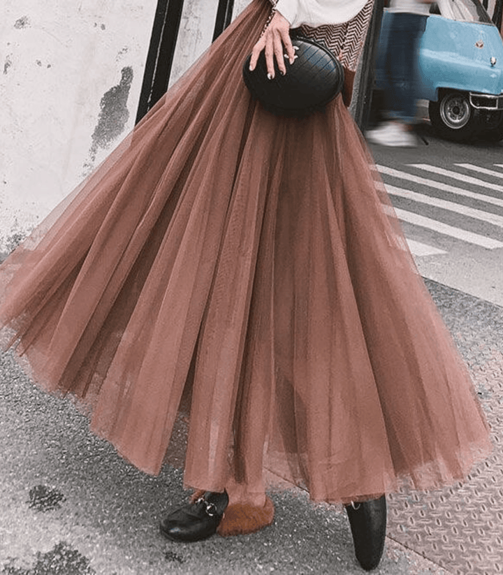Zelde | Jupe Taille Haute Pour Femme | Midi
