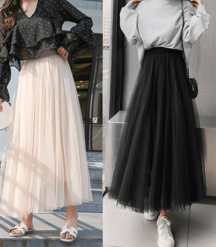 Zelde | Jupe Taille Haute Pour Femme | Midi