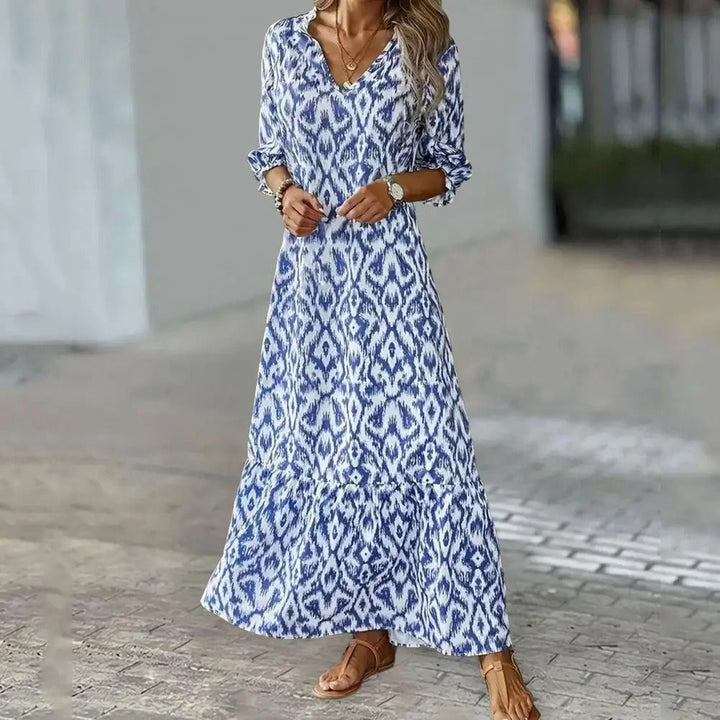 Zarahilde | Maxikleid für Frauen | Blau