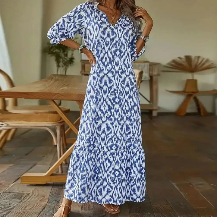 Zarahilde | Maxikleid für Frauen | Blau