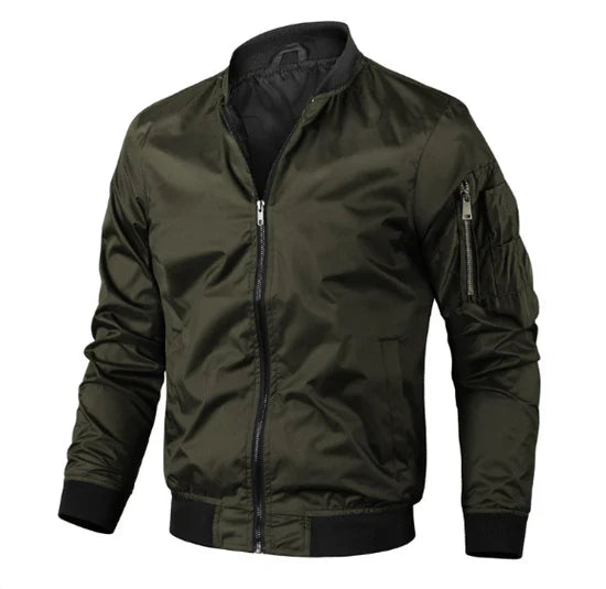 Veste Bomber Zippée Pour Homme | Décontracté