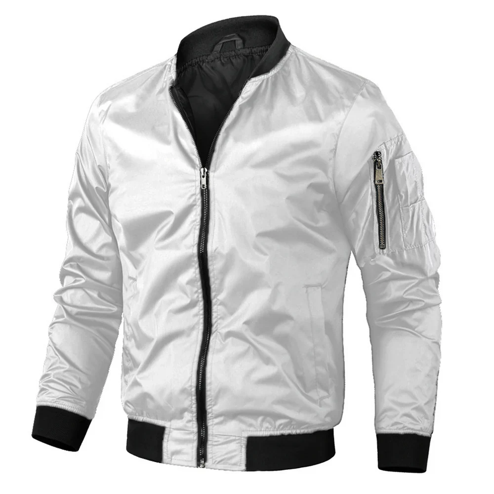 Veste Bomber Zippée Pour Homme | Décontracté