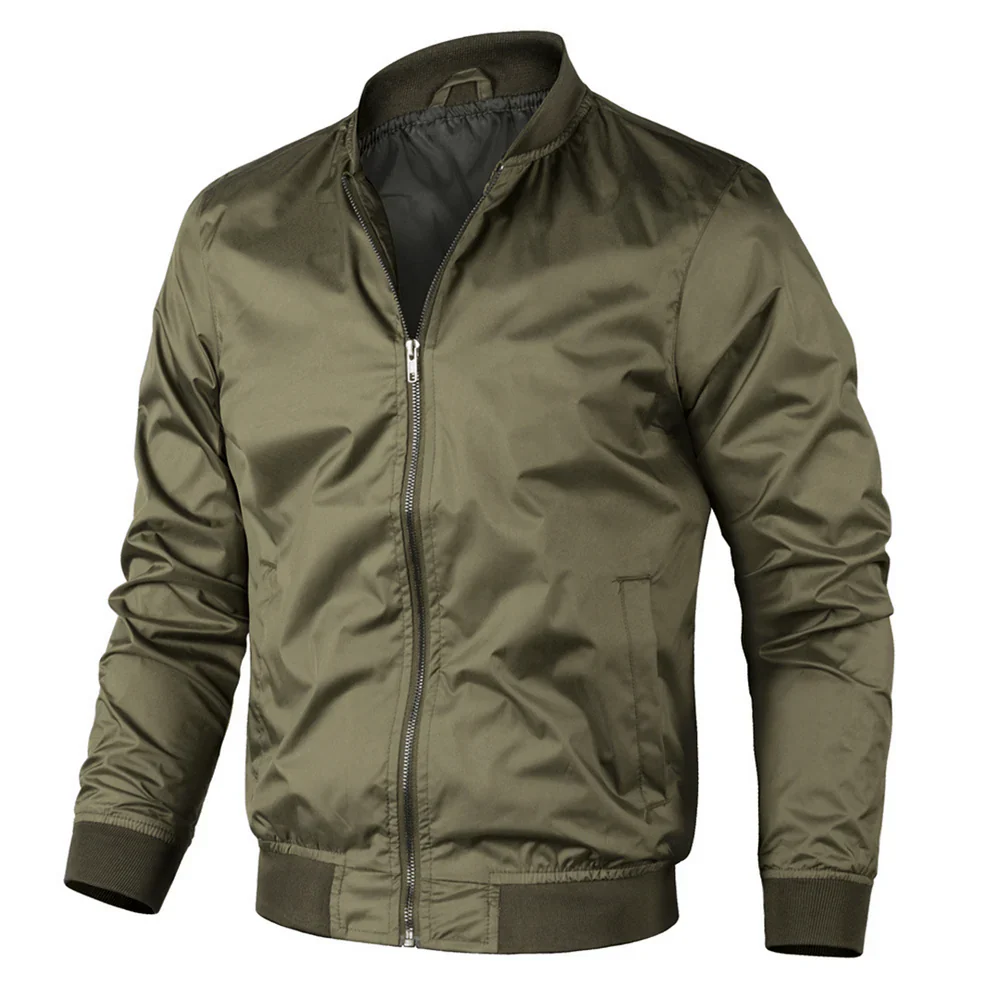 Veste Bomber Zippée Pour Homme | Décontracté