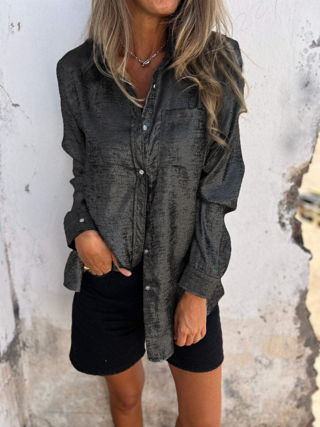 Chemise Boutonnée Pour Femmes | Manches Longues