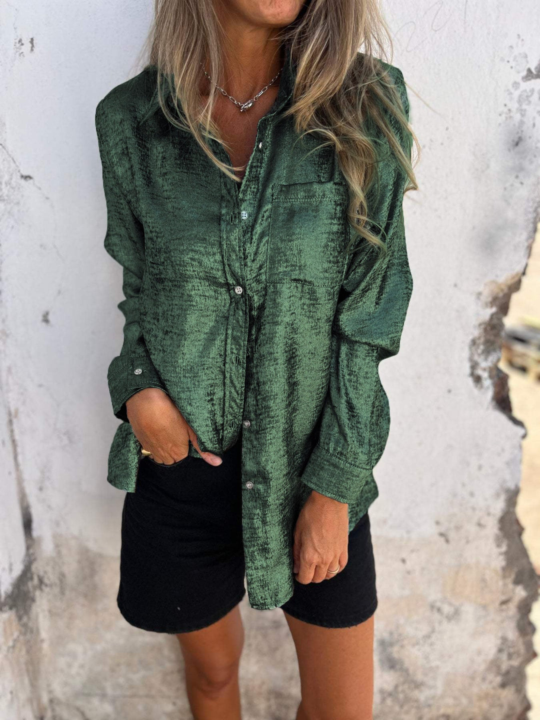 Chemise Boutonnée Pour Femmes | Manches Longues