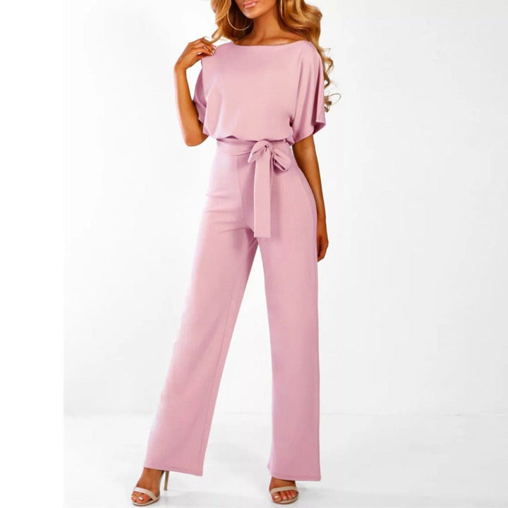 Ceinture Jambe Large Combinaison Pour Femmes  | Elégant